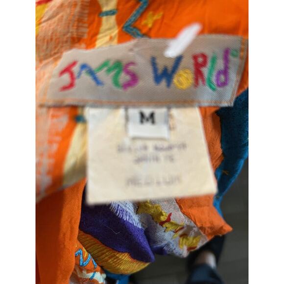 Jams World Vintage 90s/Y2K VIBRANT Mini Dress SZ M - Picture 3 of 4